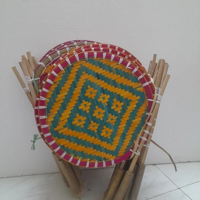 Handcrafted Bamboo Hand Fan – Eco-Friendly & Elegant secondary